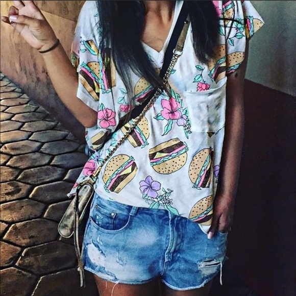 Wildfox hamburger Barbie tee tshirt women’s Xsmall - Picture 11 of 11